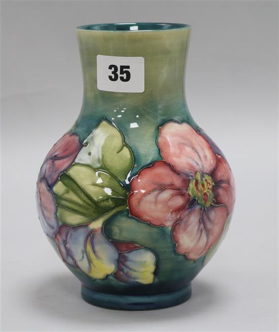 A Moorcroft Hibiscus vase